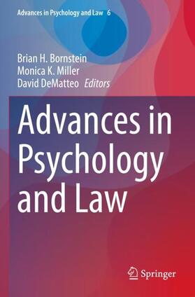 Bornstein / DeMatteo / Miller |  Advances in Psychology and Law | Buch |  Sack Fachmedien