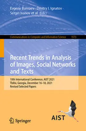 Burnaev / Ignatov / Panchenko |  Recent Trends in Analysis of Images, Social Networks and Texts | eBook | Sack Fachmedien