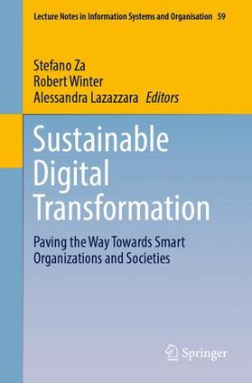 Za / Lazazzara / Winter |  Sustainable Digital Transformation | Buch |  Sack Fachmedien
