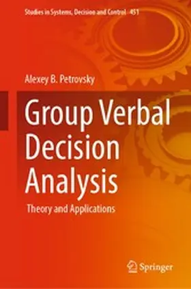 Petrovsky | Group Verbal Decision Analysis | E-Book | www.sack.de