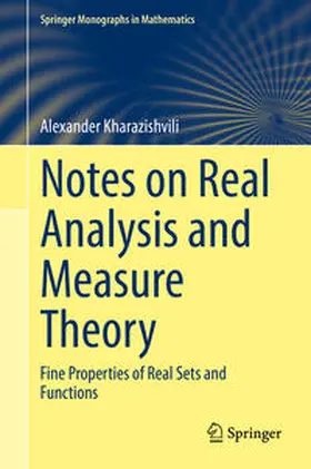 Kharazishvili |  Notes on Real Analysis and Measure Theory | eBook | Sack Fachmedien