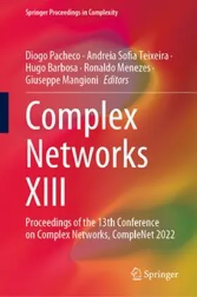 Pacheco / Teixeira / Barbosa | Complex Networks XIII | E-Book | www.sack.de