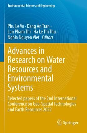 Vo / Tran / Nguyen Viet | Advances in Research on Water Resources and Environmental Systems | Buch | 978-3-031-17810-8 | sack.de