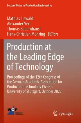 Liewald / Verl / Bauernhansl |  Production at the Leading Edge of Technology | Buch |  Sack Fachmedien