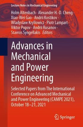 Altenbach / Cheng / Gao |  Advances in Mechanical and Power Engineering | Buch |  Sack Fachmedien