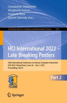 Stephanidis / Salvendy / Antona |  HCI International 2022 - Late Breaking Posters | Buch |  Sack Fachmedien