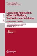 Steffen / Margaria |  Leveraging Applications of Formal Methods, Verification and Validation. Adaptation and Learning | Buch |  Sack Fachmedien