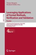 Steffen / Margaria |  Leveraging Applications of Formal Methods, Verification and Validation. Practice | Buch |  Sack Fachmedien