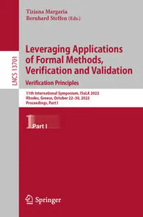 Margaria / Steffen |  Leveraging Applications of Formal Methods, Verification and Validation. Verification Principles | eBook | Sack Fachmedien