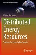 Gao |  Distributed Energy Resources | Buch |  Sack Fachmedien