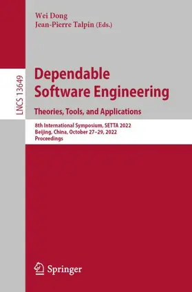 Talpin / Dong |  Dependable Software Engineering. Theories, Tools, and Applications | Buch |  Sack Fachmedien