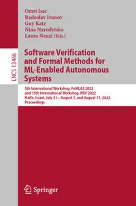 Isac / Ivanov / Katz |  Software Verification and Formal Methods for ML-Enabled Autonomous Systems | eBook | Sack Fachmedien