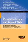 Villazón-Terrazas / Ortiz-Rodriguez / Martín-Moncunill |  Knowledge Graphs and Semantic Web | Buch |  Sack Fachmedien