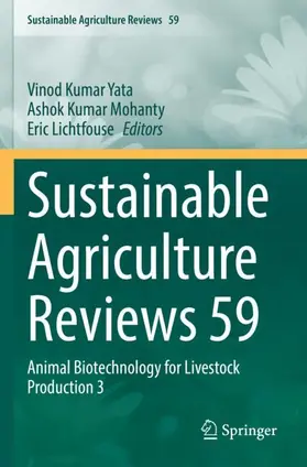 Yata / Lichtfouse / Mohanty |  Sustainable Agriculture Reviews 59 | Buch |  Sack Fachmedien