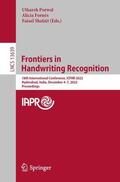 Porwal / Shafait / Fornés |  Frontiers in Handwriting Recognition | Buch |  Sack Fachmedien