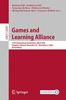 Kiili / Antti / de Rosa | Games and Learning Alliance | E-Book | sack.de