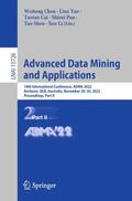 Chen / Yao / Li |  Advanced Data Mining and Applications | Buch |  Sack Fachmedien