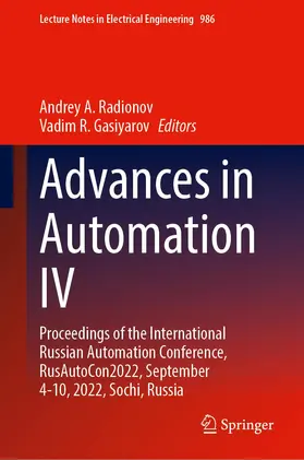 Gasiyarov / Radionov |  Advances in Automation IV | Buch |  Sack Fachmedien