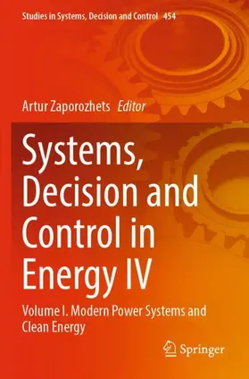 Zaporozhets |  Systems, Decision and Control in Energy IV | Buch |  Sack Fachmedien