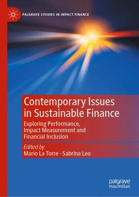 Leo / La Torre | Contemporary Issues in Sustainable Finance | Buch | 978-3-031-22538-3 | sack.de