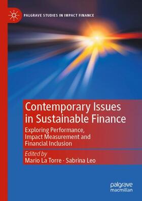 Leo / La Torre |  Contemporary Issues in Sustainable Finance | Buch |  Sack Fachmedien