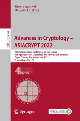 Lin / Agrawal |  Advances in Cryptology - ASIACRYPT 2022 | Buch |  Sack Fachmedien