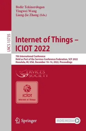 Tekinerdogan / Zhang / Wang |  Internet of Things - ICIOT 2022 | Buch |  Sack Fachmedien