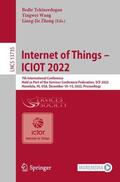 Tekinerdogan / Zhang / Wang |  Internet of Things ¿ ICIOT 2022 | Buch |  Sack Fachmedien