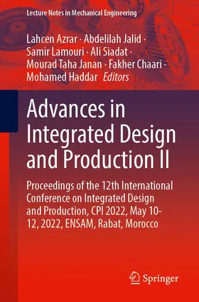 Azrar / Jalid / Lamouri |  Advances in Integrated Design and Production II | Buch |  Sack Fachmedien