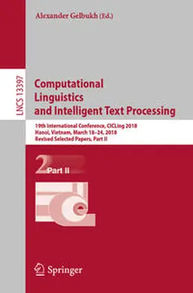 Gelbukh | Computational Linguistics and Intelligent Text Processing | E-Book | sack.de