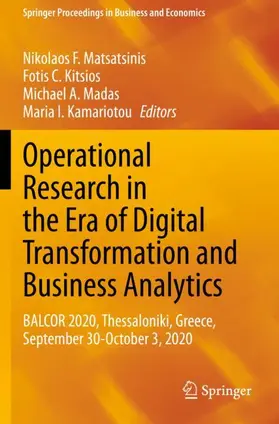 Matsatsinis / Kamariotou / Kitsios |  Operational Research in the Era of Digital Transformation and Business Analytics | Buch |  Sack Fachmedien