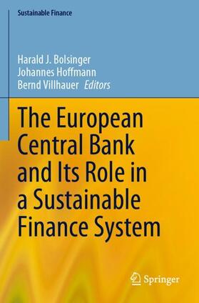 Bolsinger / Villhauer / Hoffmann | The European Central Bank and Its Role in a Sustainable Finance System | Buch | 978-3-031-24480-3 | sack.de