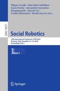 Cavallo / Cabibihan / Fiorini |  Social Robotics | Buch |  Sack Fachmedien