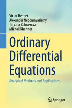 Henner / Nepomnyashchy / Belozerova |  Ordinary Differential Equations | eBook | Sack Fachmedien