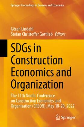 Gottlieb / Lindahl |  SDGs in Construction Economics and Organization | Buch |  Sack Fachmedien