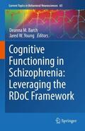 Young / Barch |  Cognitive Functioning in Schizophrenia:  Leveraging the RDoC Framework | Buch |  Sack Fachmedien