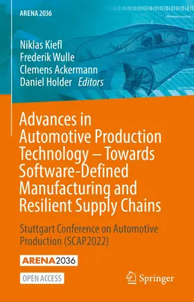 Kiefl / Holder / Wulle |  Advances in Automotive Production Technology ¿ Towards Software-Defined Manufacturing and Resilient Supply Chains | Buch |  Sack Fachmedien