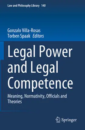 Spaak / Villa-Rosas |  Legal Power and Legal Competence | Buch |  Sack Fachmedien