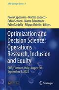 Cappanera / Lapucci / Visintin |  Optimization and Decision Science: Operations Research, Inclusion and Equity | Buch |  Sack Fachmedien