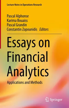 Alphonse / Zopounidis / Bouaiss |  Essays on Financial Analytics | Buch |  Sack Fachmedien