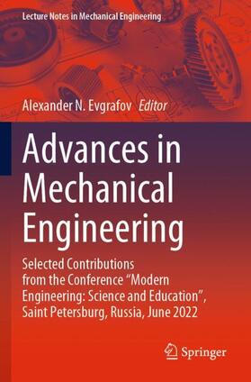 Evgrafov |  Advances in Mechanical Engineering | Buch |  Sack Fachmedien