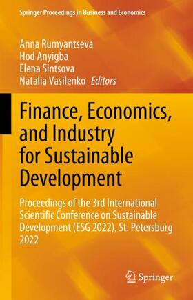 Rumyantseva / Vasilenko / Anyigba |  Finance, Economics, and Industry for Sustainable Development | Buch |  Sack Fachmedien