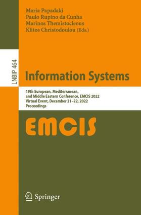 Papadaki / Christodoulou / Rupino da Cunha |  Information Systems | Buch |  Sack Fachmedien