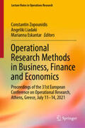 Zopounidis / Liadaki / Eskantar |  Operational Research Methods in Business, Finance and Economics | eBook | Sack Fachmedien