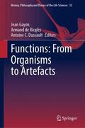 Gayon / Dussault / de Ricqlès |  Functions: From Organisms to Artefacts | Buch |  Sack Fachmedien