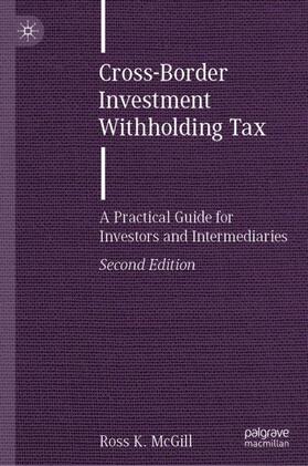 McGill |  Cross-Border Investment Withholding Tax | Buch |  Sack Fachmedien