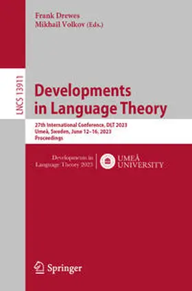 Drewes / Volkov |  Developments in Language Theory | eBook | Sack Fachmedien