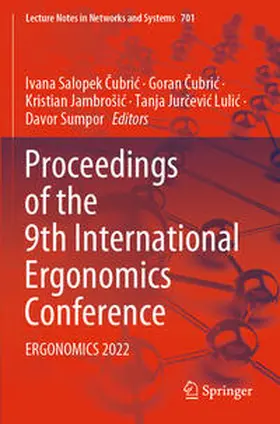 Salopek Cubric / Salopek Cubric / Cubric |  Proceedings of the 9th International Ergonomics Conference | Buch |  Sack Fachmedien