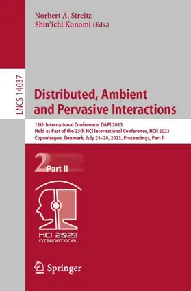 Konomi / Streitz |  Distributed, Ambient and Pervasive Interactions | Buch |  Sack Fachmedien