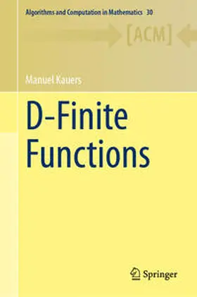 Kauers |  D-Finite Functions | Buch |  Sack Fachmedien